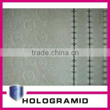 UV Visible Micro text printing words /security paper with watermark