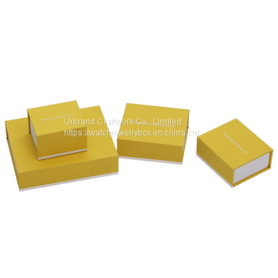 Texture Paper Jewelry Box for Ring and Necklaces With Custom Logo Price photo-4