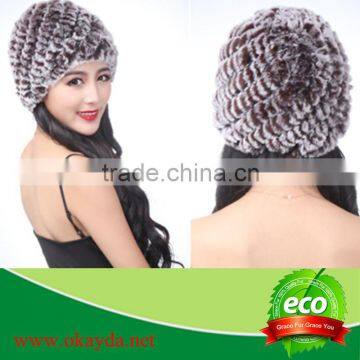 Women rex rabbit fur hat