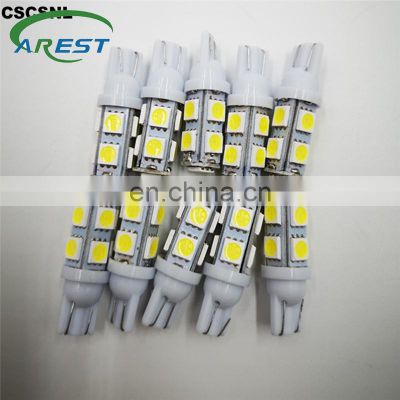 Carest 100x LED T10 W5W LED Bulbs 9SMD 5050 W5W T10 LED White Blue auto car wedge clearance lights W5W 194 168 led interior lamp