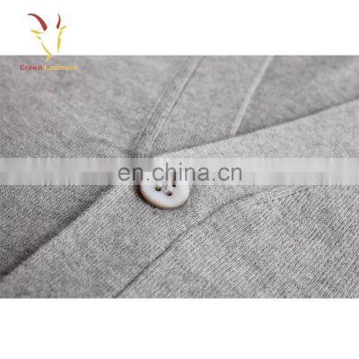 Mens Designer Suits Grey V Neck Cardigan Sweater Cashmere Cardigans photo-3