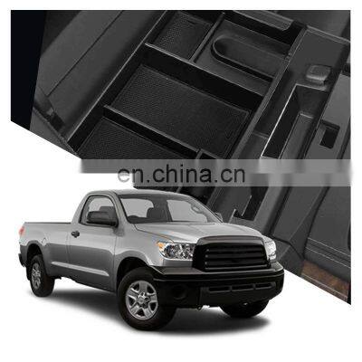 Interior Accessories Parts Silicone Armrest Rest Storage Box Center Control Console Organizer Tray For Toyota Tundra