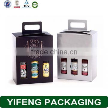 Paper Packaging Mini Corrguated Wine Box With Handle