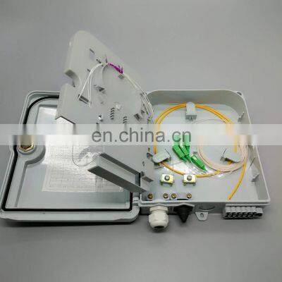 1:4 1:8 1:16 1:64 Fiber Optic Spliter Terminal Box Distribution/termination Box Abs Pole Nount/wall Mount in Black Color photo-2