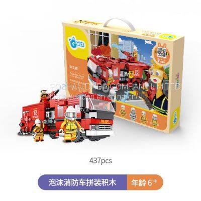 Assembled building block toys