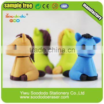 Cheap Custom Horse Shape 3D Eraser