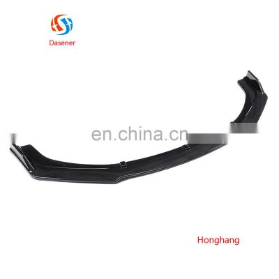 Honghang Factory Manufacture Front Diffusers, Gloss Black Front Bumper Lip Spoiler For CIVIC Front Lip 2016 2017 2018 2020