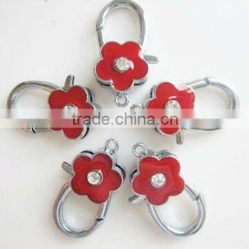 2012 Component Wholesales Enamel Flower Lobster Buckle Charm