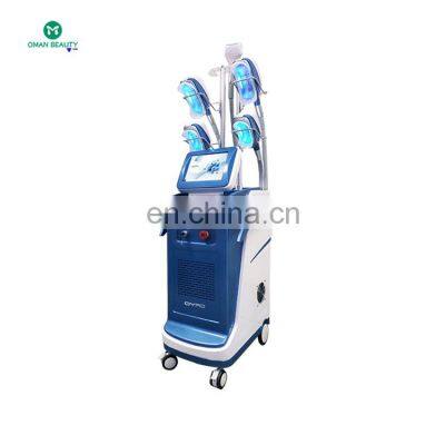 2021 hot sale 5 handles cryolipolysis machine  fat freeze  device cavitation RF face rf body