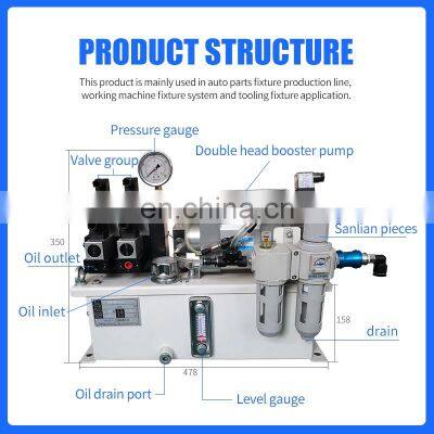 Environmental Protection Control System Energy Saving Pneumatic Hydraulic Power Pack for Fixture Production Line photo-5