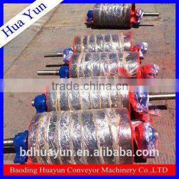 500mm Dia Drive Conveyor Head Drum Rubber Coating Pulley