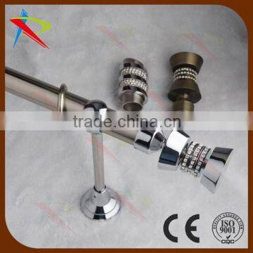 Whole sale metal single curtain rod/wholesale metal single curtain rod