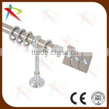 Curtain pole/tube with square curtain finial decorative