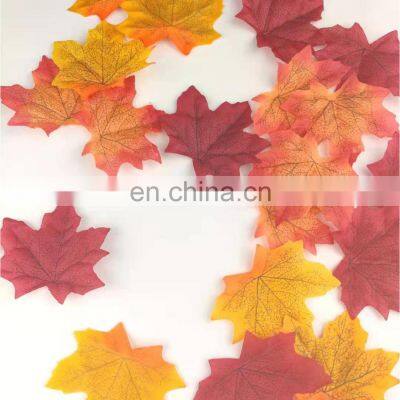 Fall Decor Garland Christmas 2021 Home Halloween Decorations Leaves Plastic Silk Artificial Maple Leaf