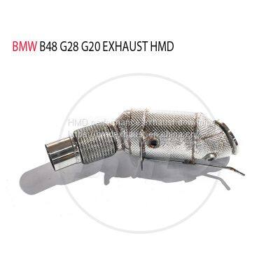HMD Exhaust Manifold Downpipe for BMW B48 G28 G20 Car Accessories With Catalytic converter Header Catless whatsapp008618023549615