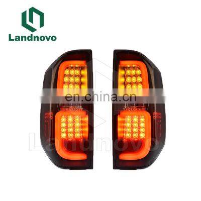 Landnovo new design body parts rear brake lamp with turn signal led rear light for Toyota Tundra 2014-2020 led taillight