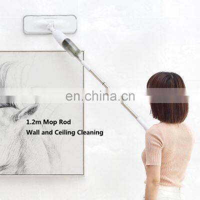 Xiaomi Deerma Water Spray Mop Sweeper 1.2m Rod Carbon Fiber Dust Cloth 360 Rotating Cleaning Cloth Head 350ml Tank photo-4