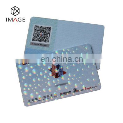 Custom PET Transparent ID Card Hologram Overlay Film