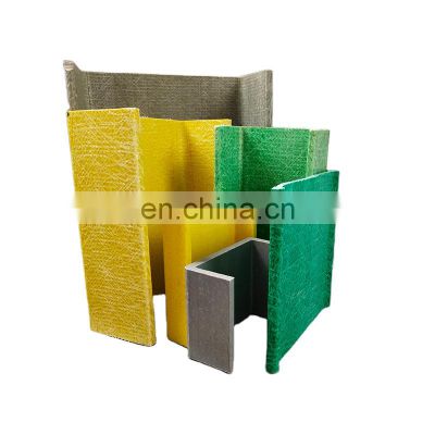 FRP Fiberglass pultrued round rube profiles GRP plastic U profiles channel