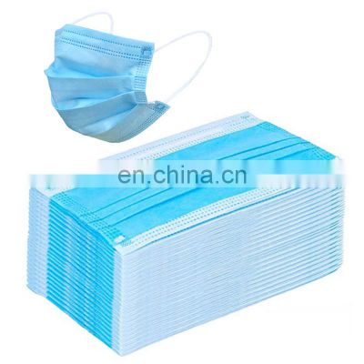 3Ply Disposable Face Mask Non Woven Anti Flu Virus Dust Medical Surgical Mask with Elastic Ear Loop