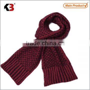 2015 hot sale fashion knitting small neck scarf knitting pattern made in China