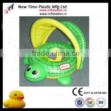 Animal floating baby inflatable pool seat