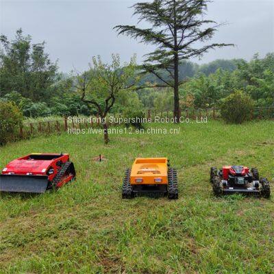 slope cutter, China remote control hillside mower price, wireless robot mower for sale