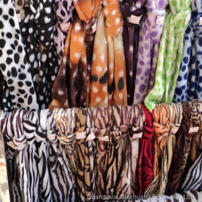 Guichuang Textile Spot Wholesale Leopard Pattern Zebra Dot Short Polyester Plush Toy Decoration Printing Fabric photo-2