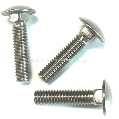 M4 - M52 Round Head Bolt With Oval Neck DIN / JIS / BS / ANSI Standard