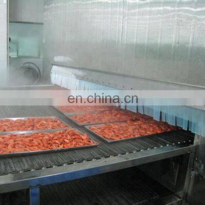 Cauliflower/broccoli vegetable quick freezing iqf tunnel freezer equipment/iqf machine