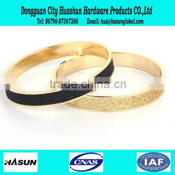 Fashion hot sale rose gold color metal simple design bangle