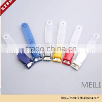 Wholesale plastic id badge card holder clip with plastic strap