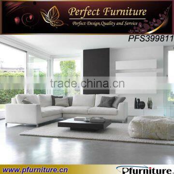 PFS399811 Modern corner sofa set L shape sofa modern sofa set