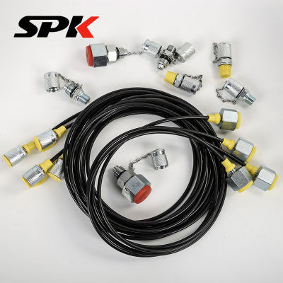 DN3/DN4 Pressure Measuring Hose, High-Pressure Polyurethane Tube, High-Temperature & High-Pressure Stainless Steel Test Tube Assembly, In-Stock