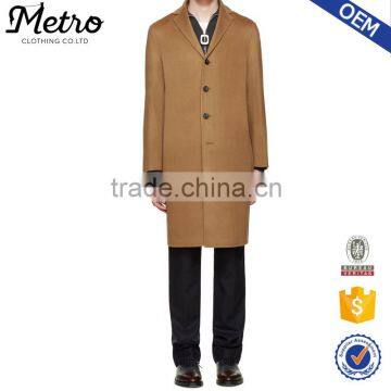 2017 fashion Latest Camel Color Overcoats for Men