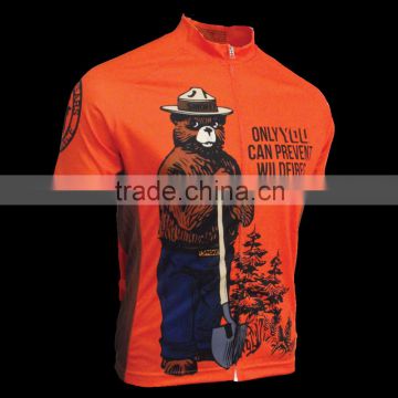 Smokey Bear jersey Bike Racing shirts Cycle Outdoor Wear Custom Racing Cycling Jersey                        
                                                Quality Choice