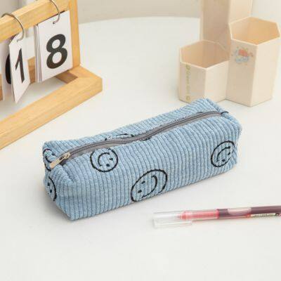 Wholesale Customized Zipper Smile Face Pencil Case