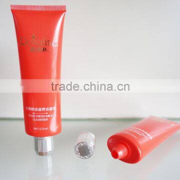 Oval plastic tube with small screw on cap