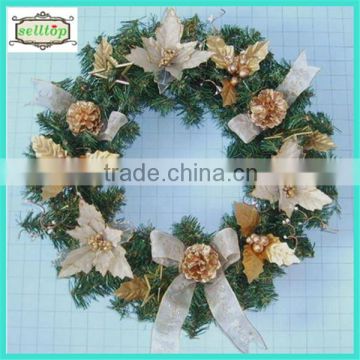 cheap direct factory plastic christmas wreaths