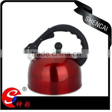 Red color korean stainless steel water pot / tea kettle