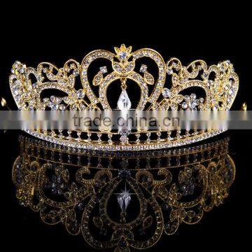 Bridal Crystal Rhinestone Wholesale Gold Sliver Crown Wedding Jewelry photo-4