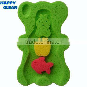 Eco-Friendly Bear Shaped Funny Baby Bath Mat / Baby Bath Sponge Mat