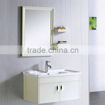 Classic hot sell shelf and mirror hotel American style acrylic bathroom cabinet