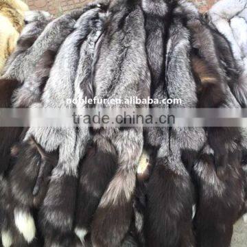 Wholesale Silver Real Fox Fur Skin Natural Color Animal Fur