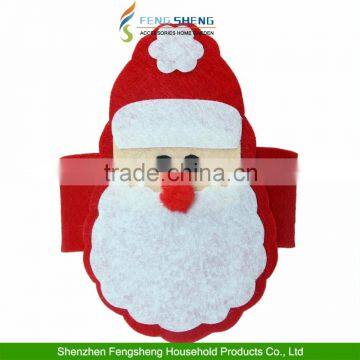 4pcs Christmas Santa Claus Napkin Rings Serviette Holder Table Serviette Dinner