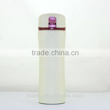 new colorful stainless steel vacuum flask thermal bottle with push button lid