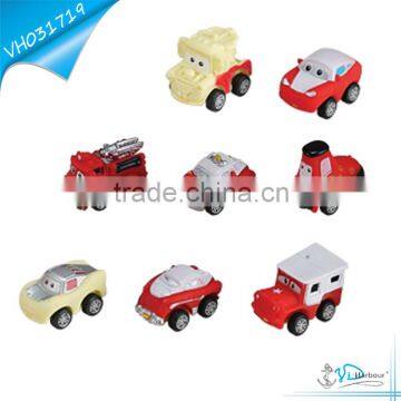 Pull Back Vinyl Fire Truck Toy Car