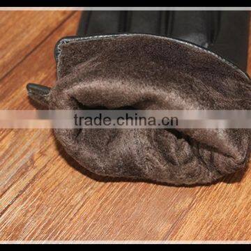 Men Fashion High-grade Touch-screen Smart Phone Deerskin Leather Wholesale Winter Gloves photo-2