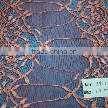 2016 guipure eyelash lace fabric for dress,cheap trimming embroidered lace fabric