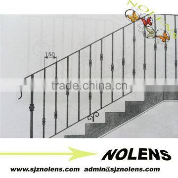 Decorative Wrought Iron stair Railing/wrought iron staircase/outdoor wrought iron railings